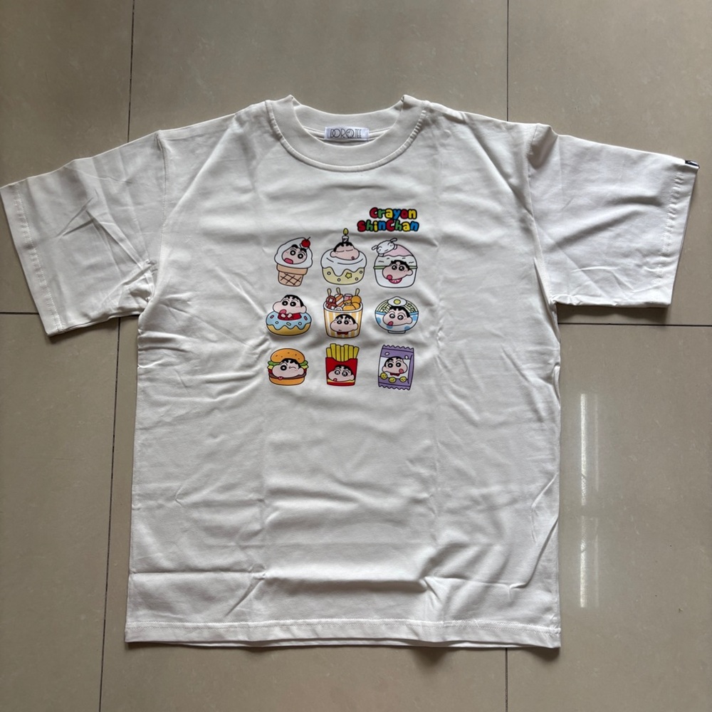 Crayon Shin-chan White Creamy Graphic T-Shirt New Size M